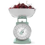 Salter SA00562SFEU12 Timeless Mechanical Kitchen Scale – Baking Scale with 5 kg Capacity, 1 Litre Dishwasher Safe Bowl, Analogue Food Scale, Classic Design, Easy Read Large Dial, 22cm Height, Sage