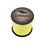 GEVICONT 500m-547yds 120lbs 0.58mm Yellow Pe Dyneema Braided Fishing Line 8 Strands