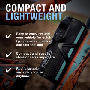 Ring TyreInflate Go 2 Cordless Tyre Inflator – Portable Air Pump