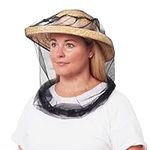 EVEN NATURALS Premium Mosquito Head Net | Ultra Large & Long, Extra Fine Holes, Mesh | Insect Netting, Bug Face Shield, Soft Durable Fly Screen | Protection for No-See-Um, Midges, & Gnats | Carry Bag