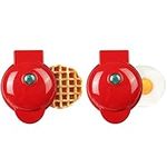 KITment Set of 2 Mini Waffle Maker 