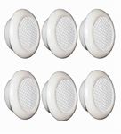 Myy Brand Wall Air Ventilation Hole Closer Mosquito Net Dust Controller White for 4 Inch Dia-Meter Round Holes (Pack of 6)