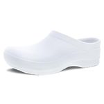 Dansko Women's Kaci Occupational Mule Clog - Lightweight and Slip Resistant Made with Bio-Based EVA for Long-Lasting Wear - Great for Healthcare, Food Service, Landscaping, White, 7.5-8