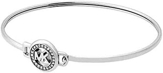 Michael Kors Mkjx6520040 Silver-Tone Logo Bracelet, One Size, Bronze