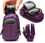 Navitech Purple Digital Camera Case Bag for The Panasonic Lumix DMC-TS6 / Lumix DMC-TS30 / Lumix DMC-SZ10 / Lumix DMC-ZS45 / TZ57 / Lumix DMC-ZS50 / TZ70 / Lumix DMC-ZS40 / TZ60 / Lumix DMC-GM1