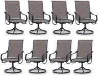 PHI VILLA Patio Swivel Dining Chair