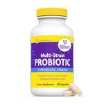 Multi-Strain PROBIOTIC (by InnovixLabs). Broad Spectrum - 26 Diverse Probiotic Strains. 10,000,000,000 Live Cultures at Expiration. Gluten-free. 60 Delayed-Release Tablets.