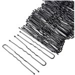 Hair Pins - 540-Count U-Shaped Hairpins, Hair Clips for Updo Hairstyles, Hair Styling Accessories, Black, 2 Inches