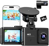 Dash Cam Front and Rear: 4K Dual Ch