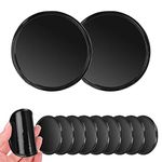 Zsanhua 12PCS Car Dashboard Anti Slip Mat, Silicone Gel Dash Pad Round Heat Resistant Double Sided Fixate Gel Pad for Phone, GPS, Keys - Car Interior Accessories (8 CM/3.15Inch)