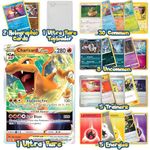 Ultra Rare Pokemon Cards Pack - 50 Cards with Guaranteed Holos, 1 Ultra Rare Card, and 1 Toploader - Compatible with Pokemon TCG, Trading Card Games, Pokémon Cards Pack, Pokemon Toys for Boys & Girls!