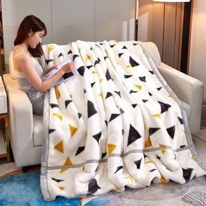 Korean Mink Blanket 150×200cm, Silky Soft and Warm - 2 Ply Reversible Raschel Bed Blanket for Single Bed.（150x200cm-2.5kg）