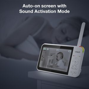 VTech Video Baby Monitor with 2 Cameras – Split Screen Display