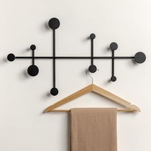 Kazai. 'Sval' | Porte-Manteau Mural Design Minimaliste | Idéal pour Chambre et Entrée | Concept Berlin | Noir