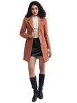 PLAGG Women Winter Wear Solid Long length Stylish Overcoat with wool blend and comfort fit