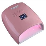 48W Rechargeable UV LED Nail Lamp,Cordless Pro Gel Nail Light Wireless Nail Dryer Curing Light,Fingernail and Toenail Nail Art Tools for Home and Salon