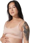 Bodily Everything Bra. Wireless Maternity & Nursing Bra for Breastfeeding & Pregnancy. Comfortable Wire-Free Nursing Bralette for 24/7 Wear. InStyle's Best Maternity Bra. Clay, X-Large