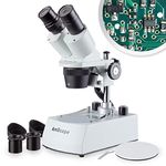 AmScope - 20X-80X LED Wireless Stereo Microscope Cordless