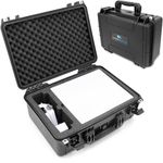 CASEMATIX Waterproof Travel Case Compatible with Starlink Mini Dish, Mount, Cables, Power Supply & More - Professionally Cut Impact Resistant Closed Cell Foam With Separate Storage For Accessories