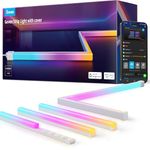 Govee RGBIC LED Strip Lights 16.4ft with Covers, Smart LED Lights Work with Alexa and Google Assistant, LED Diffuser Channel with LED Lights for Bedroom, Skirting Lines, Studio, Cabinet