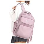 SEAFEW School Backpack for Men Women College High School Bag Lightweight Laptop Bookbag Water Resistant Casual Daypack for Boys Girls for Travel Work B3- Purple