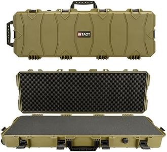 Eylar 39 Inch Intact Series Rolling Hard Rifle Case, Lightweight and Durable Stacker Design with Foam (Dark Earth)
