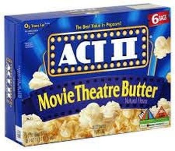 Microwave Popcorn Act II Movie Theatre Butter 8.25 oz