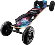 MountainBoard All Terrain Skateboard Kiteboard Cross Country Mountainboard Big Wheel Downhill Longboard All Terrain Longboard Kite Board with Bindings for Cruising and Downhill