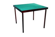 Engelhart - 390501- Bridge Table Birchwood - wooden foldable card table - felted green top (89 cm x 89 cm)