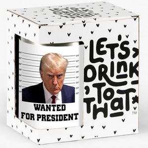 Donald Trump Mugshot Coffee Mug & Gift Box, MAGA Trump Mug Shot Mug, Trump Merchandise - Trump Indictment Trump Mugshot 2024, Donald Trump Gifts For Men & Women (14oz) - Printed & Packaged In The USA