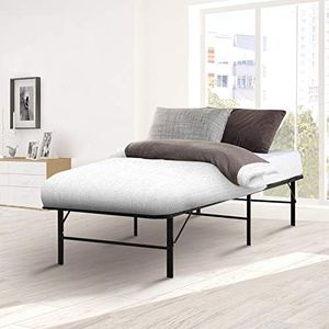 Artiss King Single Size Bed Frame, Folding Mattress Sleeping Base Home Bedroom Outdoor Indoor Furniture Kids Beds, 150kg Weight Capacity Extra Storage Space Easy Carry Black