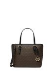 Michael Kors XS Carry All Jet Set Travel Womens Tote (BROWN/BLK)