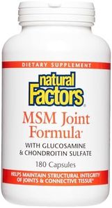 Natural Factors, MSM Joint Formula, Supports Healthy Joints and Mobility, 180 Capsules