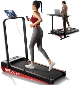 RHYTHM FUN Treadmill with Incline, Walking Pad with Handle Bar,300lbs Walking Pad with APP, Portable Folding Walking Treadmills for Home/Office with Low Noise