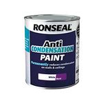 Ronseal ACPWM25L Anti Condensation Watercolour Paint White Matt 2.5 Litre, 2.5L