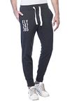 Alan Jones Clothing Men's Slim Fit Trackpants (JOG17-FLY-DGREY-3XL_Grey_XXX-Large)