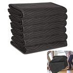 Moving Blankets 6 Pack 40x72 Inch (16 lb/dz) Moving Blankets Heavy Duty Thick Furniture Shipping Blankets for Lift Shipping Supplies Secure Protecting Professional Quilted Shipping Furniture Pads