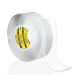 MILEQEEClear Edge Protector Strip, 50mm×4m,Sharp Edge Wrap Cover Tape, Self Adhesive Protective Bumper Guards for Cabinet Door Desk Glass Table Bed Furniture, Kitchen Countertop, Waterproof