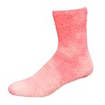 K. Bell Women's Tie Dyed Plush Slipper Crew Socks-1 Pairs-Soft Casual Fashion Gifts, Pink, 3.5-9 UK