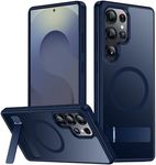 SPIDERCASE Magnetic for Samsung Galaxy S25 Ultra Case, [Compatible with Magsafe][ Military Grade Drop Protection] with Invisible Stand Shockproof Slim Case for S25 Ultra 5G,Blue