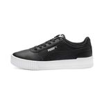 PUMA Women Carina L Sneakers, Puma Black-Puma White-Puma Silver, 6 UK