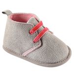 Luvable Friends Unisex Baby Crib Shoes, Grey Desert, 6-12 months