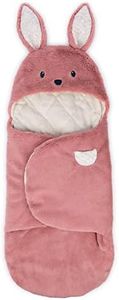 GUND Oh So Snuggly: Bunny Baby Plush Wrap Blanket, Pink/Cream, 26-Inch Size