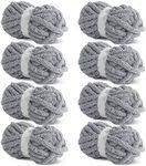 Hombys Light Grey Chunky Chenille Y