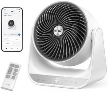 Dreo Heizlüfter für Innenräume, 2000W Elektroheizer mit Fernbedienung und Thermostat, 7 Modi, Überhitzungs- & Kippschutz, tragbarer Heizstrahler für den ganzen Raum, Weiß, Ganzraum-Heizgerät 714S