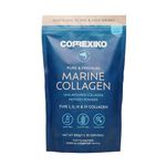 CORREXIKO Marine Collagen Powder Supplement Unflavoured - 10,000mg Double Hydrolysed Collagen Peptides per Serving - Formulated for Maximum Absorption - for Hair, Skin & Nails - 300g, 30 Servings