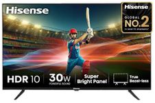 Hisense 80 cm (32 inches) E43N Series HD Ready Smart Google LED TV 32E43N (Black)