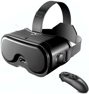 XUMIUZIY VR Headset for Phone, 3D VR Glasses with Bluetooth Controller, HD 120° FOV Anti-Blue Light Lenses & Adjustable Gears, 3D Virtual Reality Headset for 5-7 Inch Phone