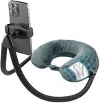 ENCASED Neck Pillow Phone Holder- Magnetic Gooseneck Arm for Laying in Bed/Car/Couch/or Travel - Comfortable Memory Foam for Kids and Adults