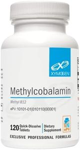 XYMOGEN Methylcobalamin 5,000 mcg - Vitamin B12 Supplement in Small, Pleasant-Tasting Tablets - Supports Healthy Methylation, Neurological Health, a Healthy Immune System (120 Tablets)